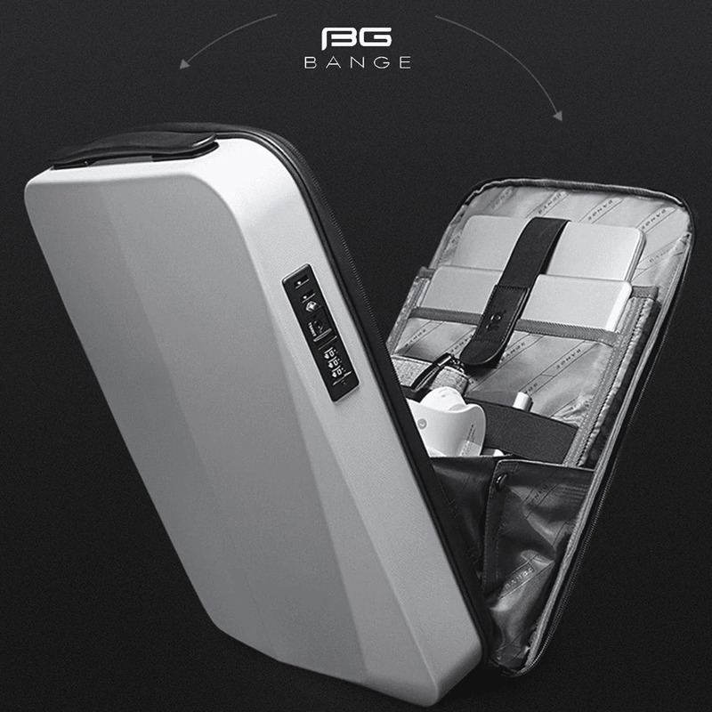 Sac à Dos BANGE BG099 Pour Pc Portable 17.3" Avec Port USB - Gris - Image 3
