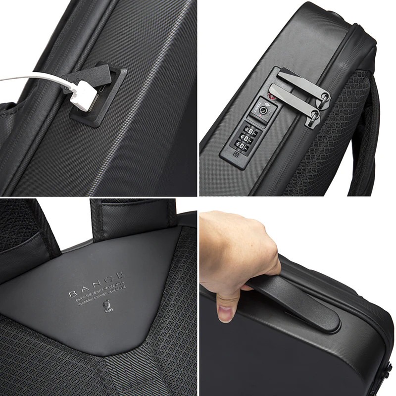 Sac à Dos BANGE BG099 Pour Pc Portable 17.3" Avec Port USB - Noir - Image 2