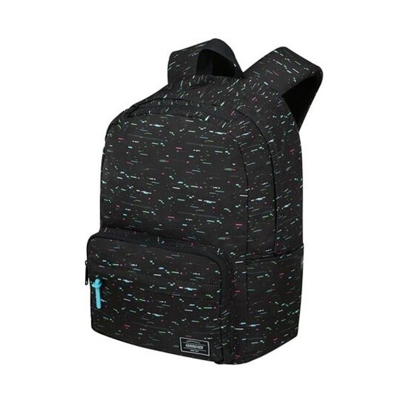 Sac à Dos Scolaire Lycée AMERICAIN TOURISTER Lifestyle Glitch - Noir