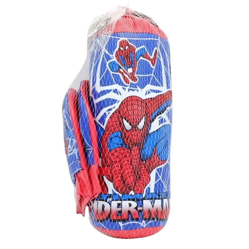 Sac de Box Spider-Man avec Gants Petit Model - Bleu - Image 2