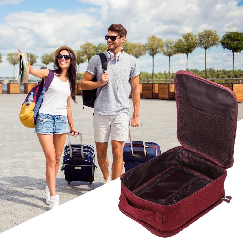 Sac De Rangement Pour Chaussures - Rouge Bordeaux - Image 5