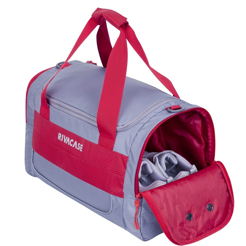 Sac De Sport RIVACASE 5235 30L - Gris et Rouge - Image 3