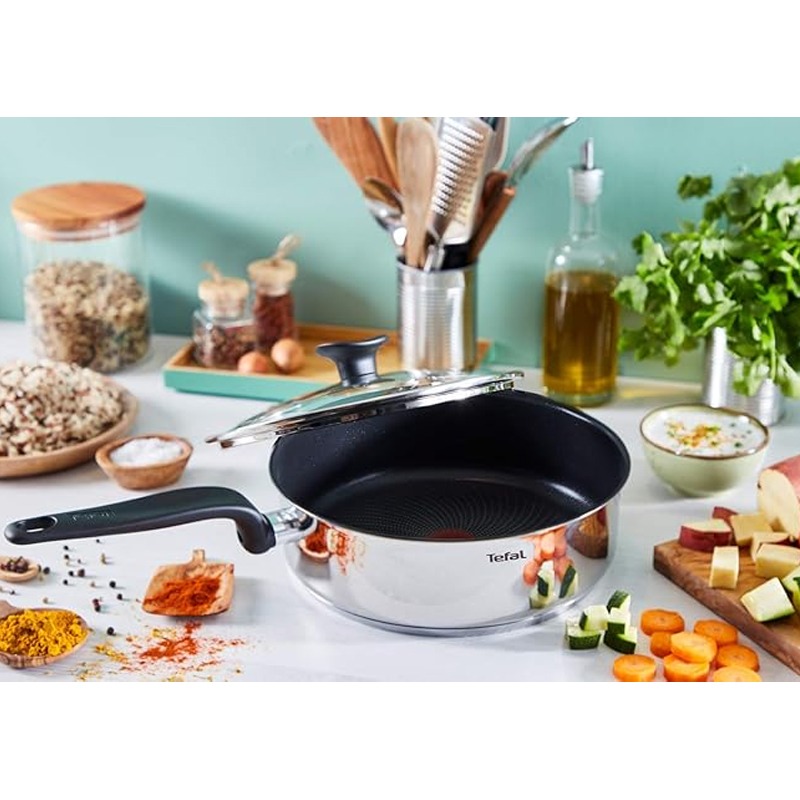 Sauteuse TEFAL E3093204 24 cm - Inox - Image 3