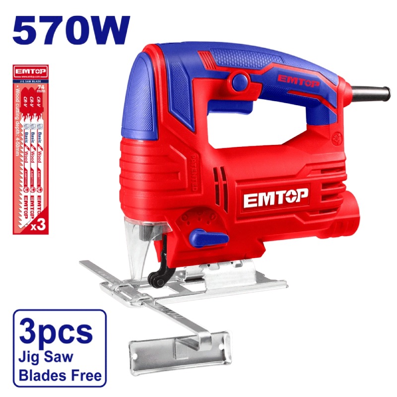 SCIE SAUTEUSE 570W+3LAMES EMTOP EJSW5701 - Image 2