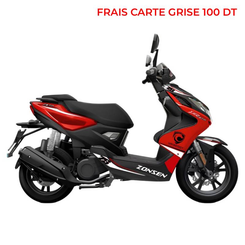 Scooter à Essence UNISCOOT ZONSEN ZT6 125CC - Rouge