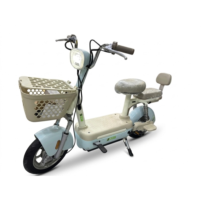 Scooter Électrique EWAY Ride 400W - Bleu Beige - Image 4
