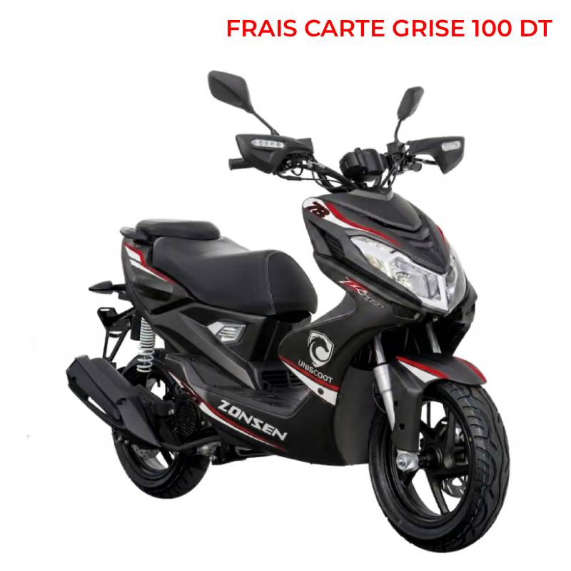 Scooter UNISCOOT Zonsen ZT6 Sport 125cc - Noir