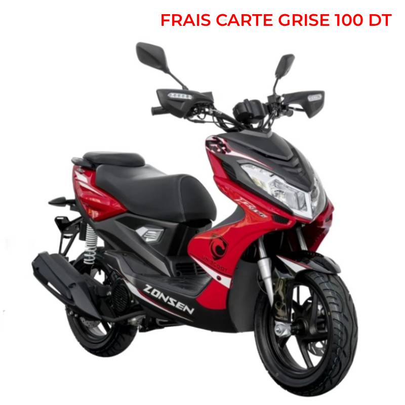 Scooter UNISCOOT Zonsen ZT6 Sport 125cc - Rouge