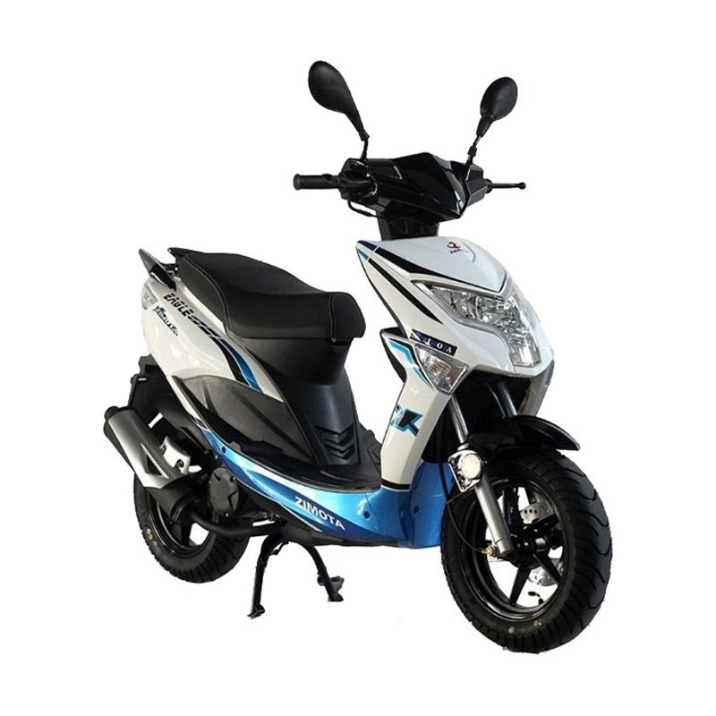 Scooter ZIMOTA EAGLE 50 - Blanc&Bleu, Photo boutique MyTek chez MyTek