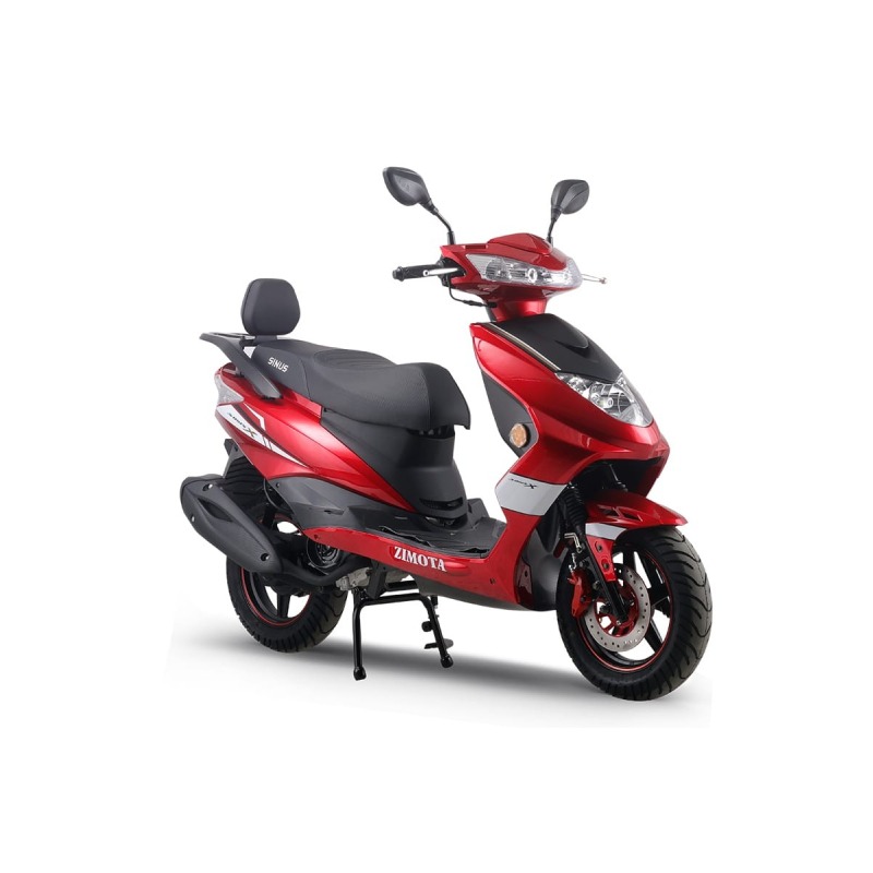 Scooter ZIMOTA Sinus X Essence Avec Écran Digital - Rouge Bordeaux Brillant