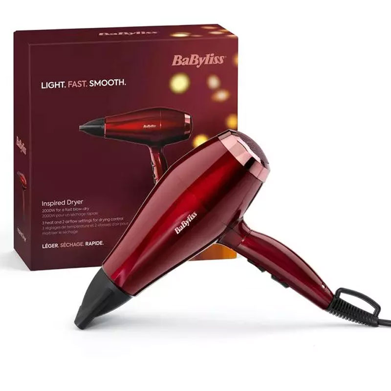 Sèche Cheveux BABYLISS 5912PE 2000W - Rouge - Image 2