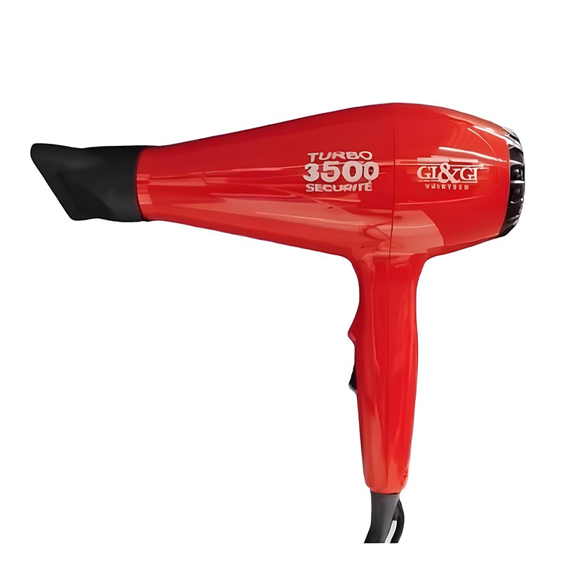 Sèche Cheveux GI&GI Turbo Sécurité 3500 2200W - Rouge