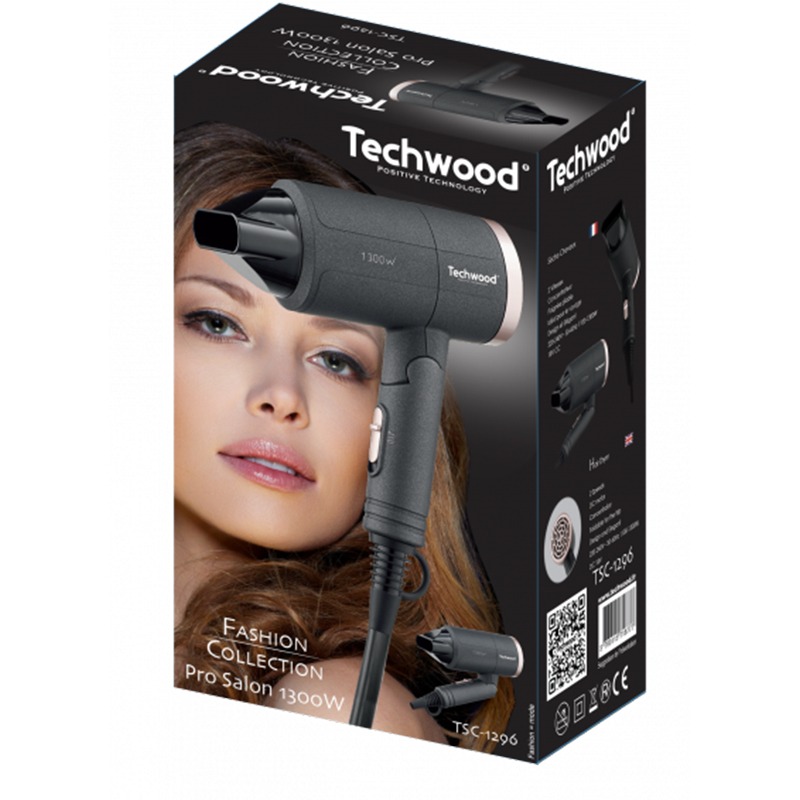 Sèche Cheveux TECHWOOD TSC-1296 1300W - Gris - Image 3