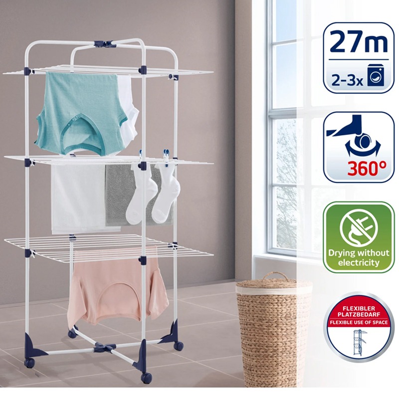 Sèche Linge LEIFHEIT Classic Tower 270 - Blanc - Image 2