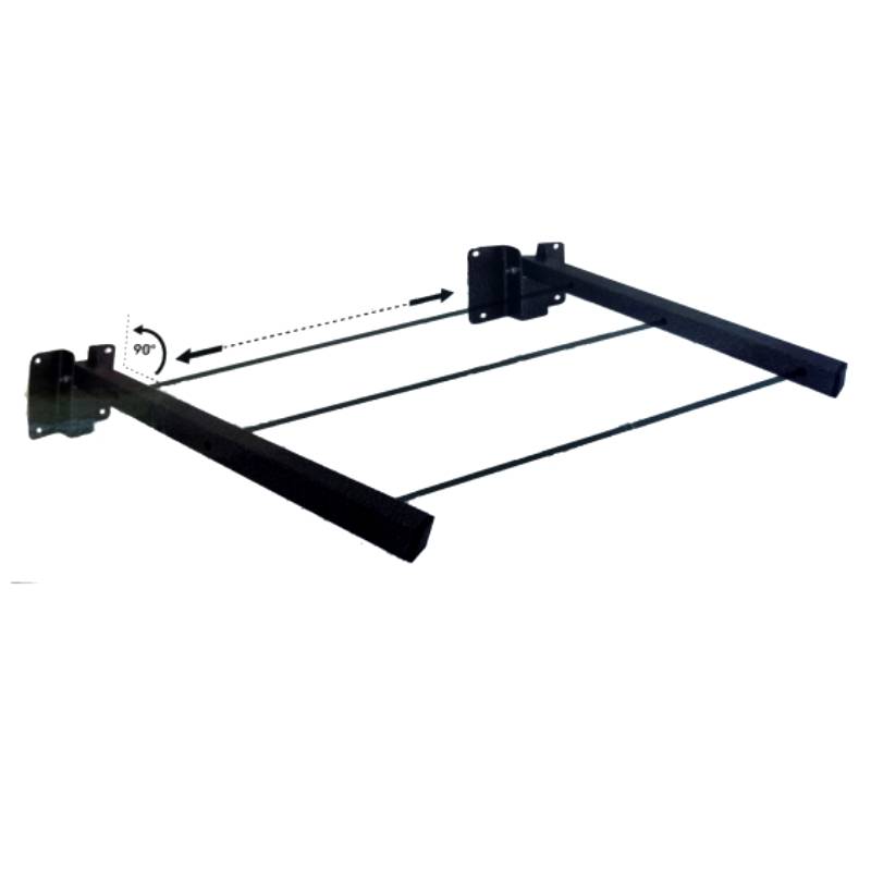 Séchoir Linge Mural Pliable Pour Balcon