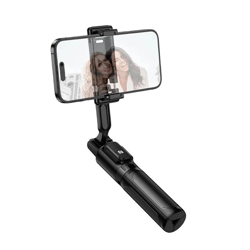 Selfie Stick BOROFONE BY-14 Pliable 3 en 1 avec Télécommande - Noir - Image 2