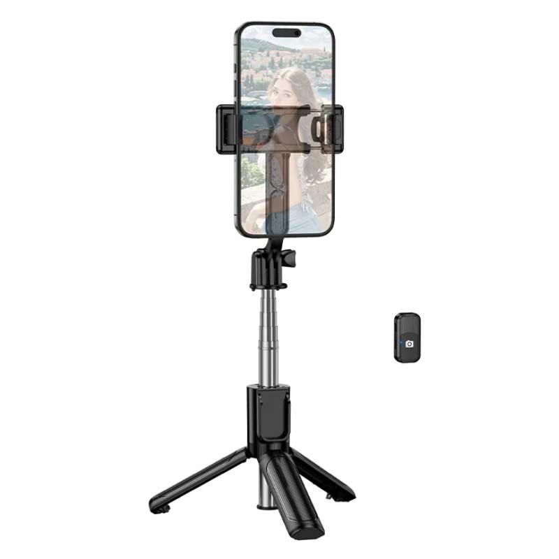 Selfie Stick BOROFONE BY-14 Pliable 3 en 1 avec Télécommande - Noir