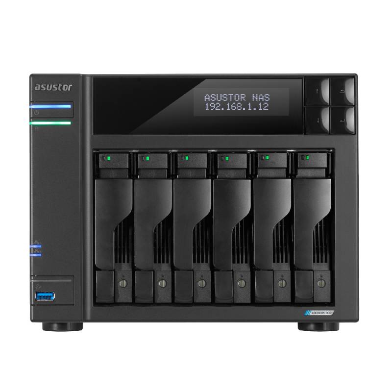 Serveur De Stockage ASUSTOR NAS AS6706T Lockerstor 6 GEN 2 - Noir