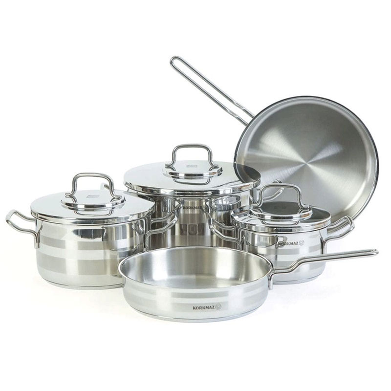 Set 8 Pièces KORKMAZ A2055 - Inox
