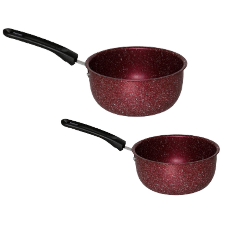 Set De 2 Casseroles El Gusto By COOK'ART 18cm&16cm - Rouge