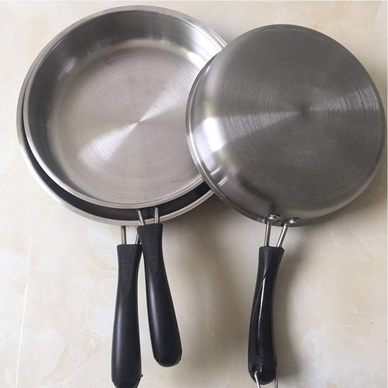 Set De 3 Poêles à Frire 22cm,24cm&26cm - Inox - Image 2