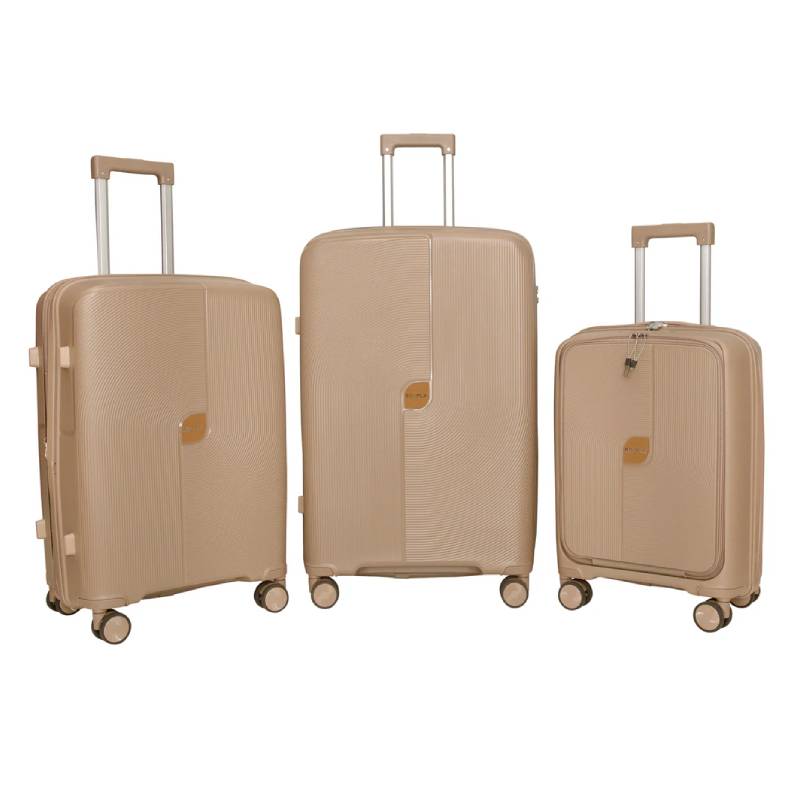 Set de 3 valises incassable VENUS - Caramel