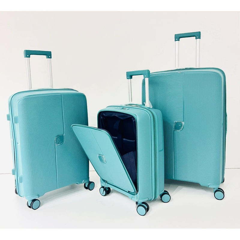 Set de 3 valises VENUS  incassable - Vert