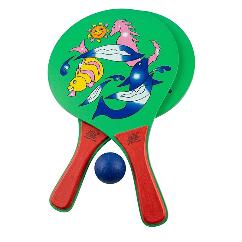 Set de Raquettes Beach Ball - Vert & Rouge