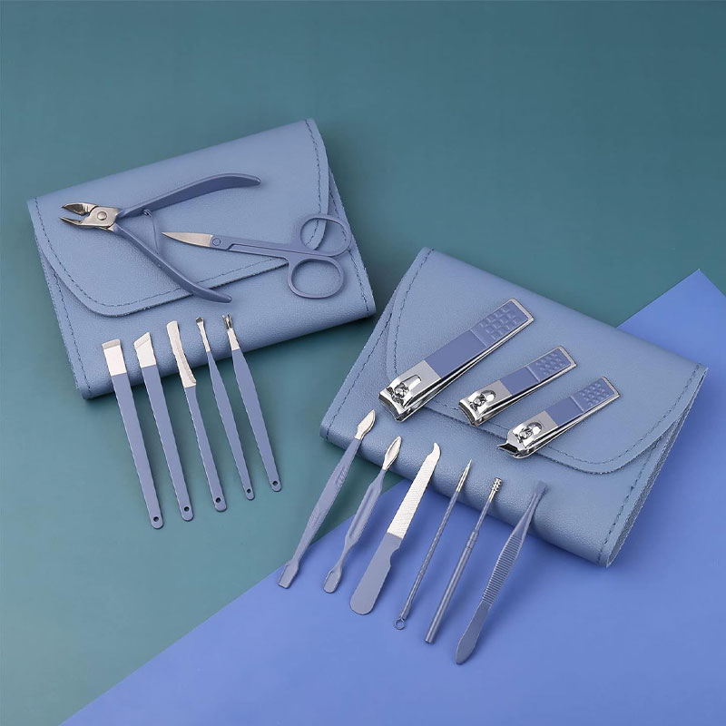 Kit de manucure avec coupe-ongles 16 Pièces - Bleu - Image 2