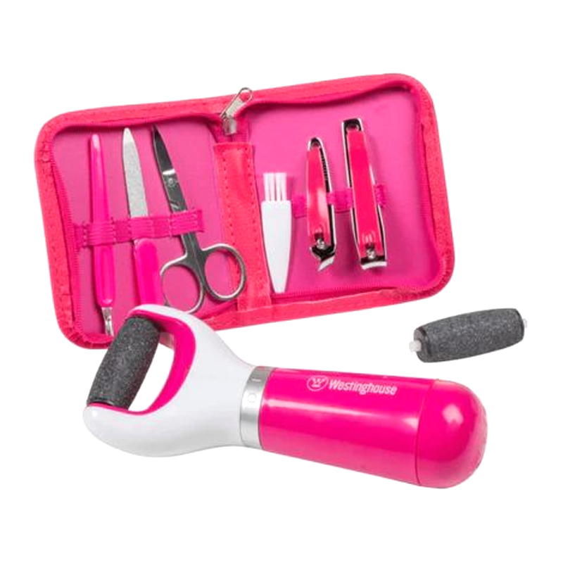 Set Manucure Pédicure de 9 Pièces WESTINGHOUSE WH1172 - Rose