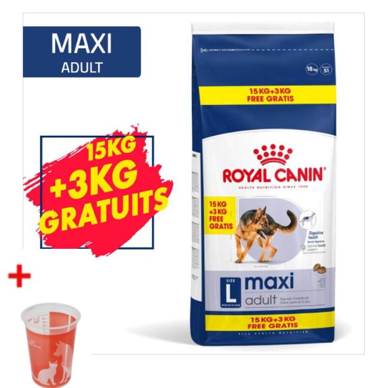 Shn Chien ROYAL CANIN  Maxi Adult 15+3kg - 3182551056686