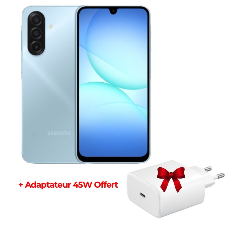 Smartphone SAMSUNG GALAXY A17 4G 12Go 128Go - Bleu Clair