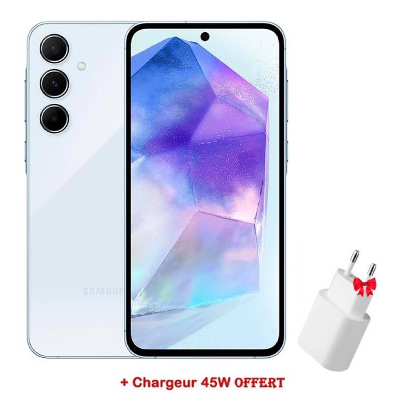 Smartphone Samsung Galaxy A55 5G 256Go 16Go - Ice Blue
