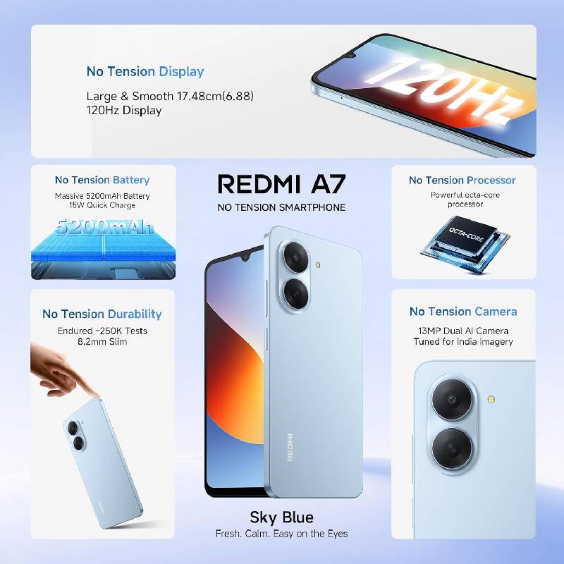 Smartphone Xiaomi Redmi A7 3Go 64Go - Sky Blue - Image 6