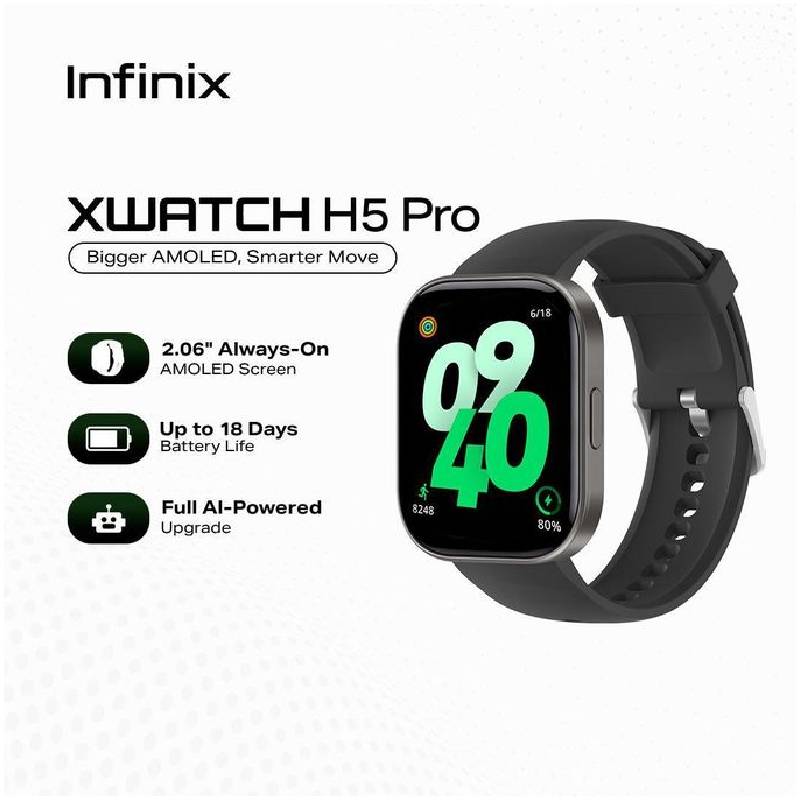 Smartwatch Infinix H5 Pro XW5P - Gris Titanium - Image 4