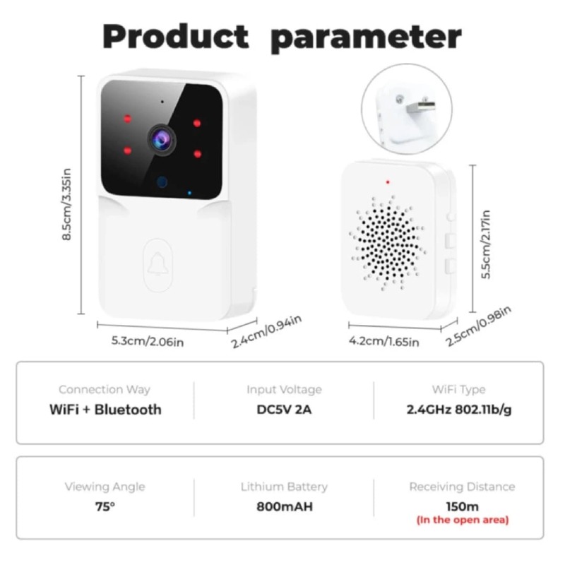 Sonnette Intelligente Doorbell smart HD Camera - Image 2