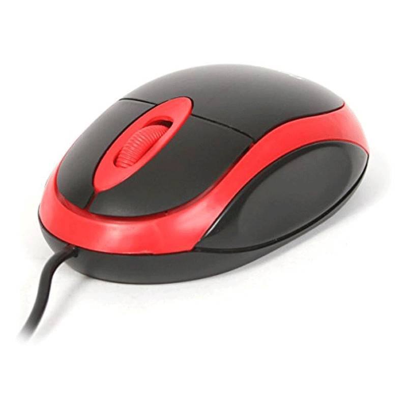 Souris filaire OMEGA OM-06V - Noir et rouge