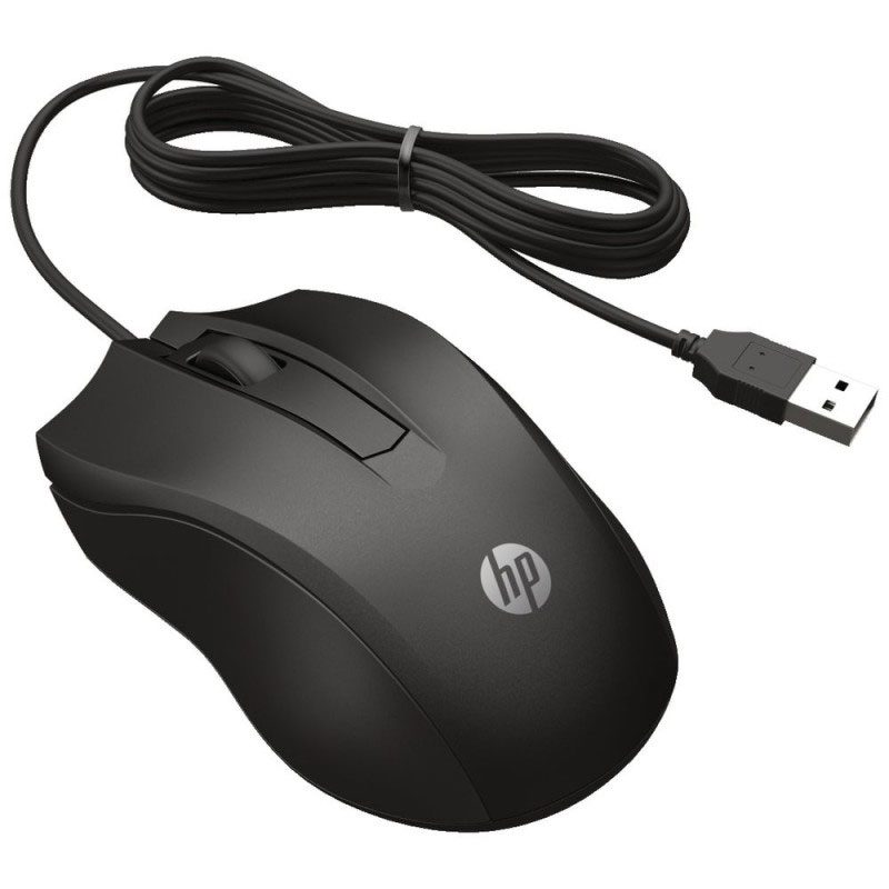Souris Filaire Optique HP 100 USB - Noir (6VY96AA) - Image 2