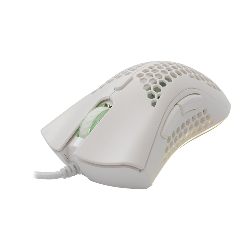Souris Gamer Filaire BARACUDA CORAL BGM-032 - Blanc - Image 3