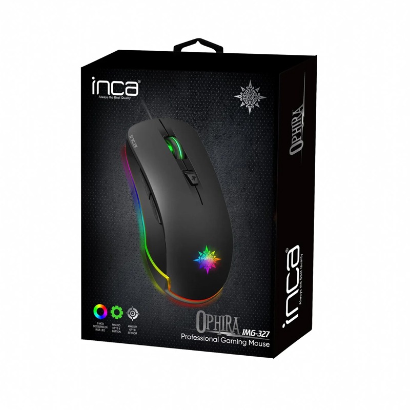 Souris Gamer Filaire INCA IMG-327 RGB - Noir - Image 4