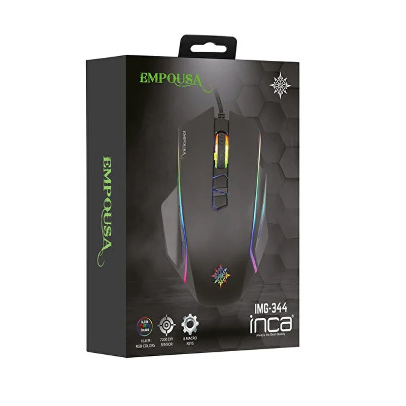 Souris Gamer Filaire INCA IMG-344 RGB - Noir - Image 5