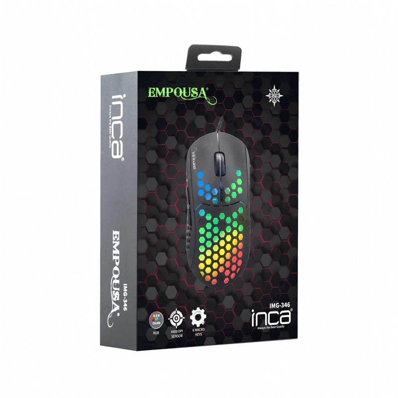 Souris Gamer Filaire INCA IMG-346 RGB - Noir - Image 3