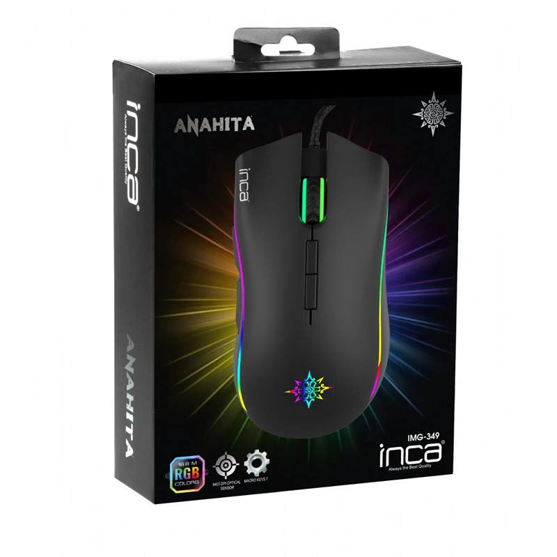 Souris Gamer Filaire INCA IMG-349 RGB - Noir - Image 6