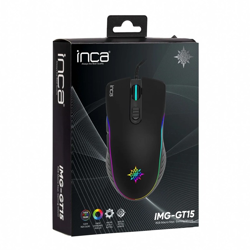 Souris Gamer Filaire INCA IMG-GT15 RGB - Noir - Image 6