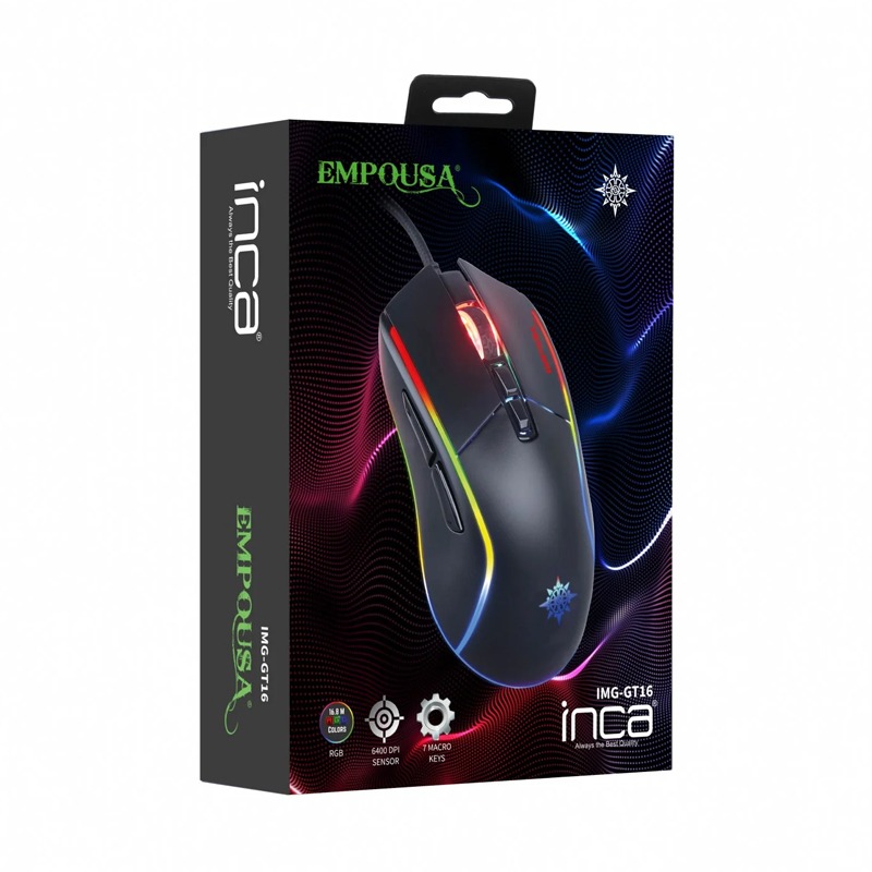 Souris Gamer Filaire INCA IMG-GT16 RGB - Noir - Image 6