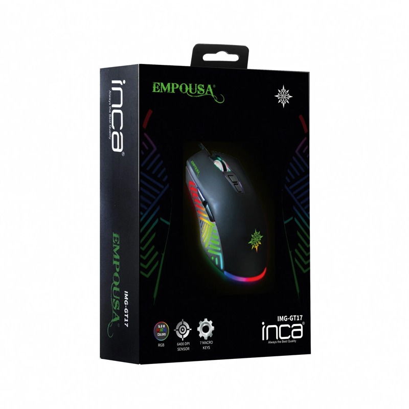Souris Gamer Filaire INCA IMG-GT17 RGB - Noir - Image 5