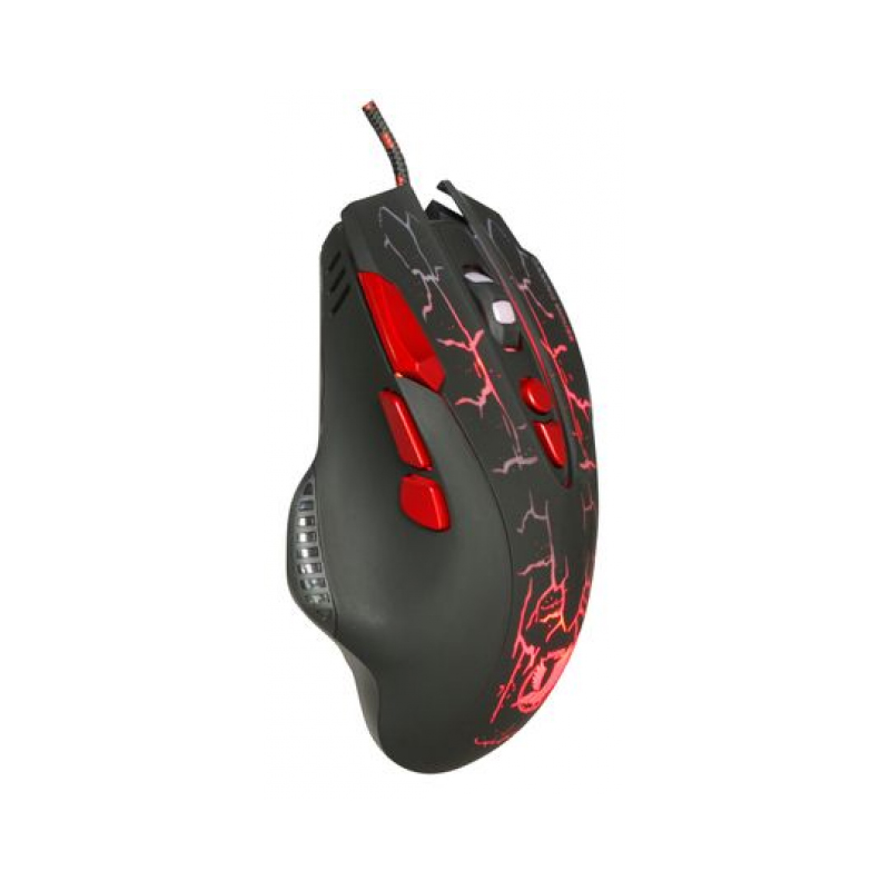 Souris Gamer Filaire JEDEL GM830 8D - Noir&Rouge - Image 2