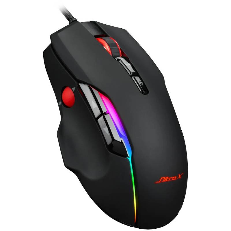 Souris Gamer Filaire NITROX Rétroéclairée GT-200 - Noir - Image 2