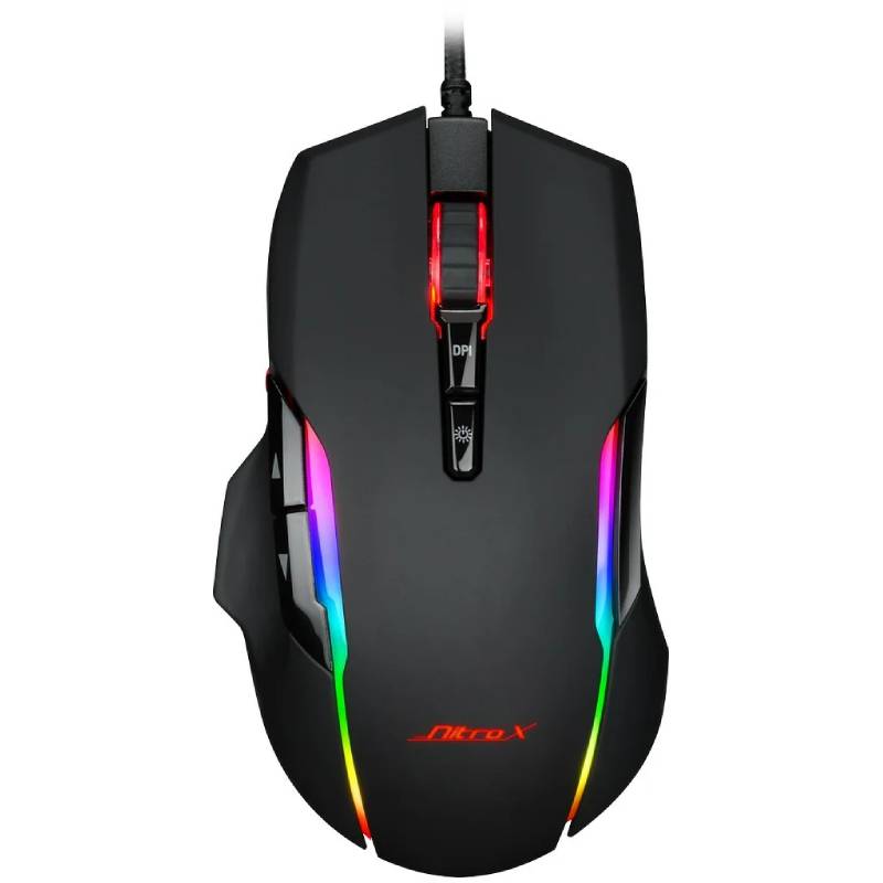 Souris Gamer Filaire NITROX Rétroéclairée GT-200 - Noir
