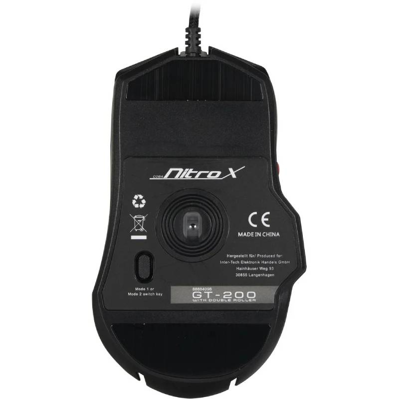 Souris Gamer Filaire NITROX Rétroéclairée GT-200 - Noir - Image 5